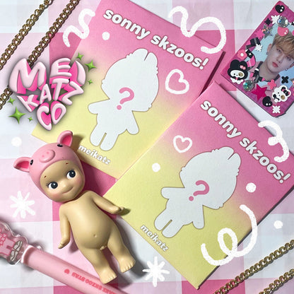 sonny skzoos blind box diecut stickers!