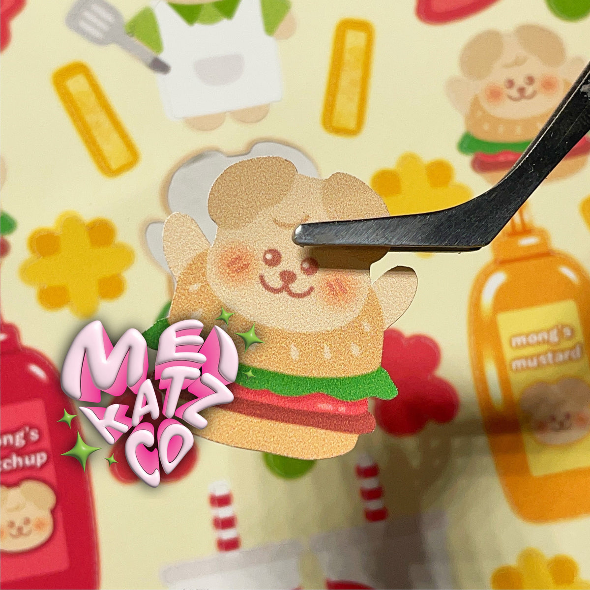mong's diner deco sticker sheet!