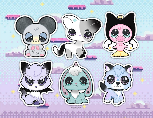 lps xdinary monster diecut stickers!