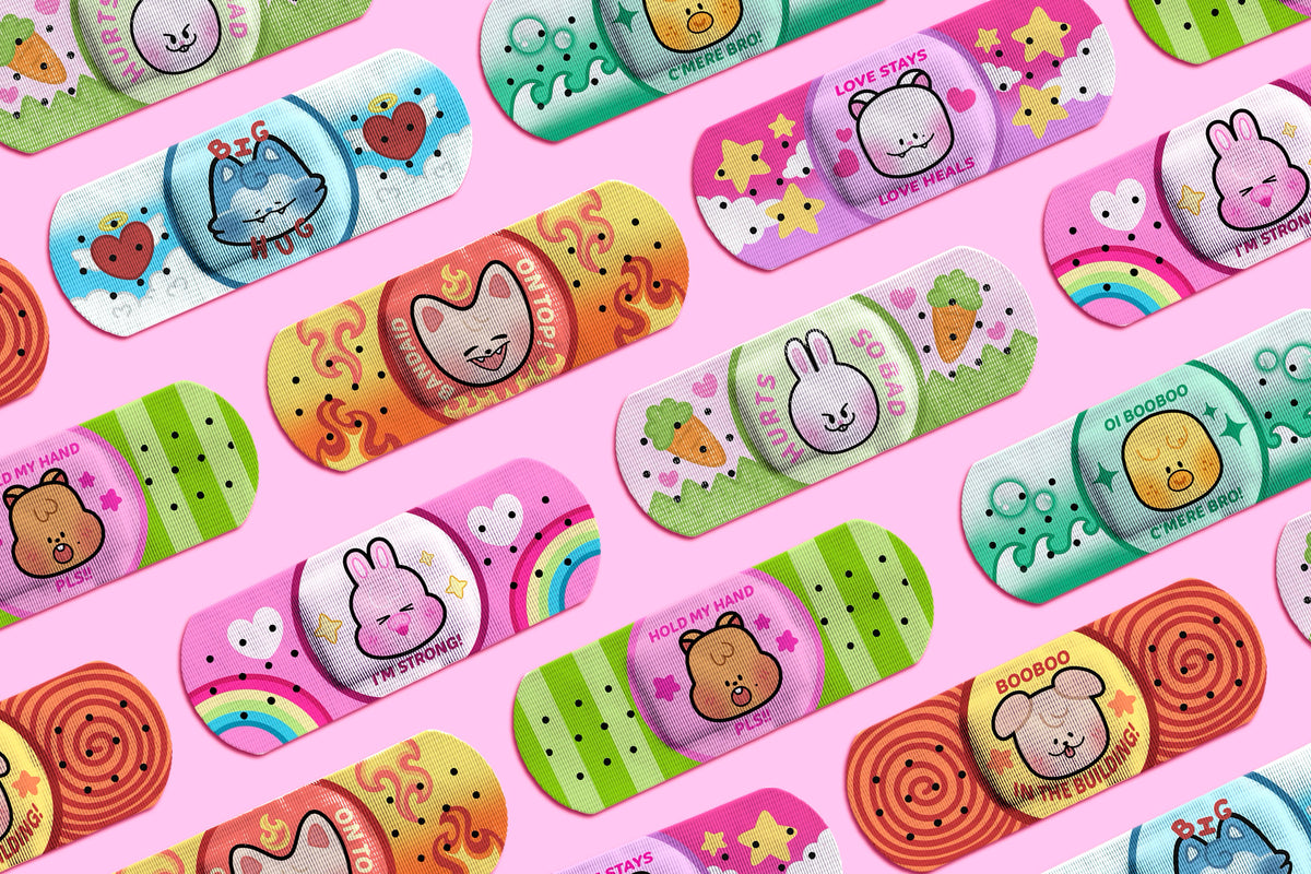 ouchzoo assorted adhesive bandaids! (16 ct)