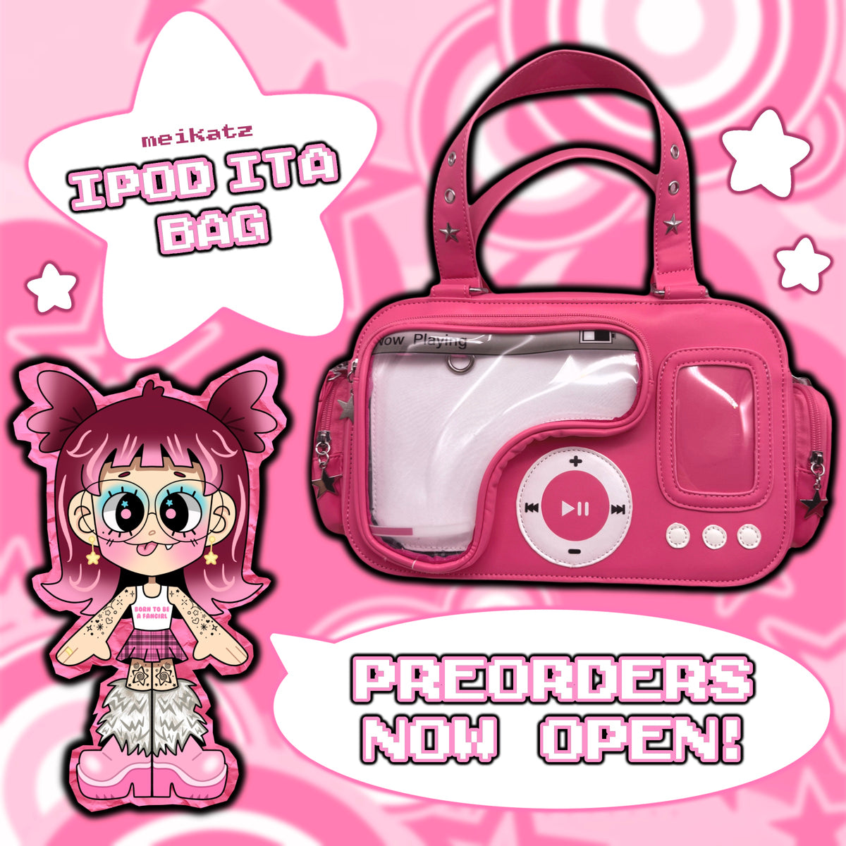 [PREORDER] ipod ita bag! (pink version)