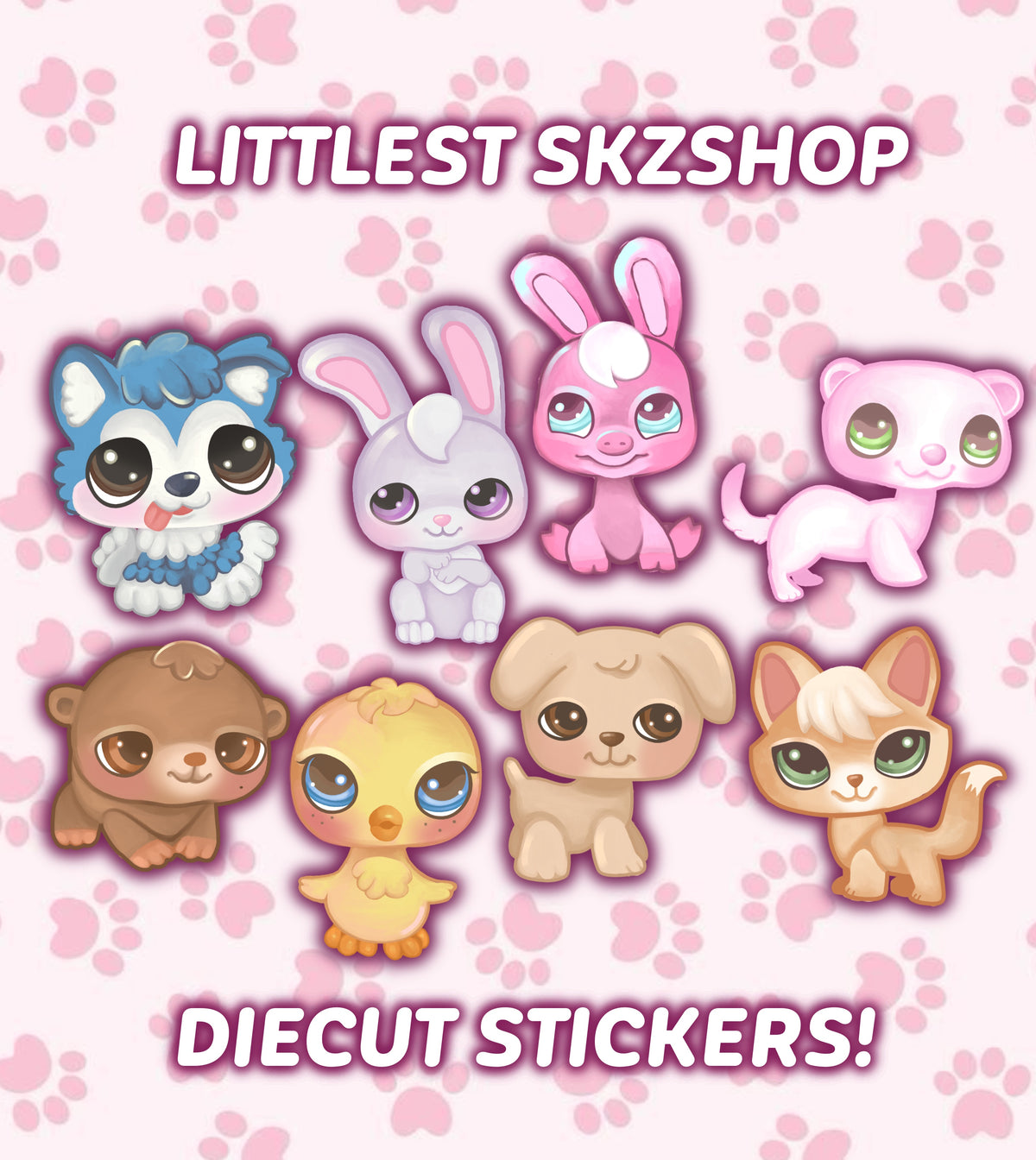 littlest skzshop diecut stickers!
