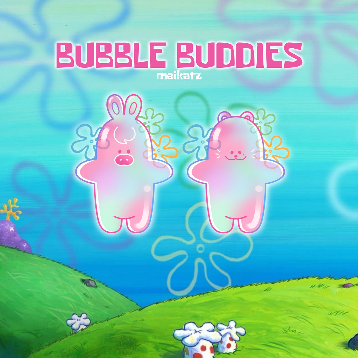 bubble buddies bff keychains!