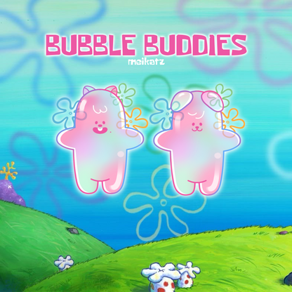 bubble buddies bff keychains!