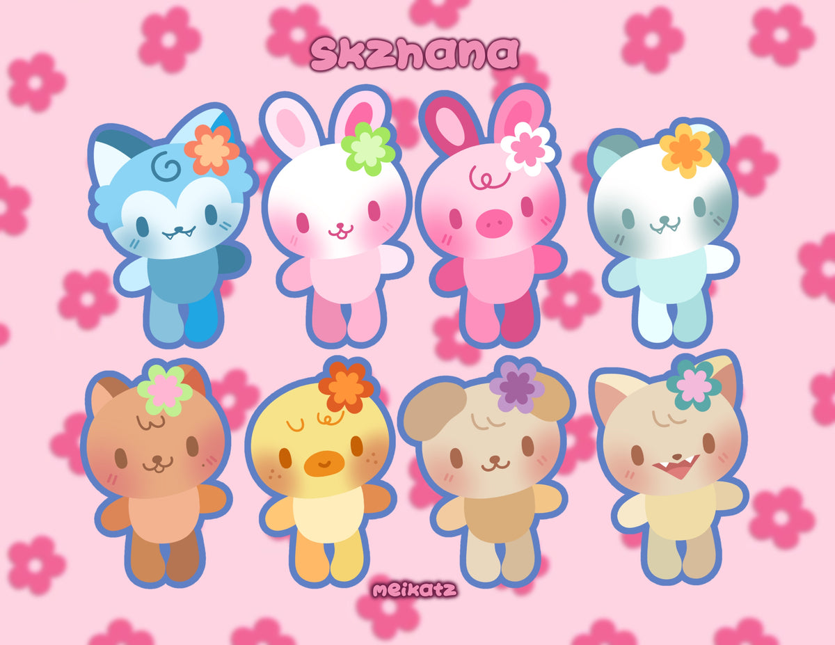 skzhana diecut stickers!