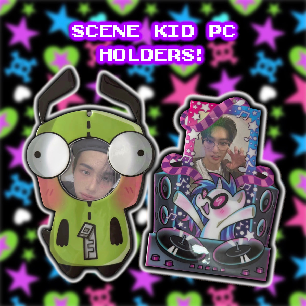 scene kid photocard holders!